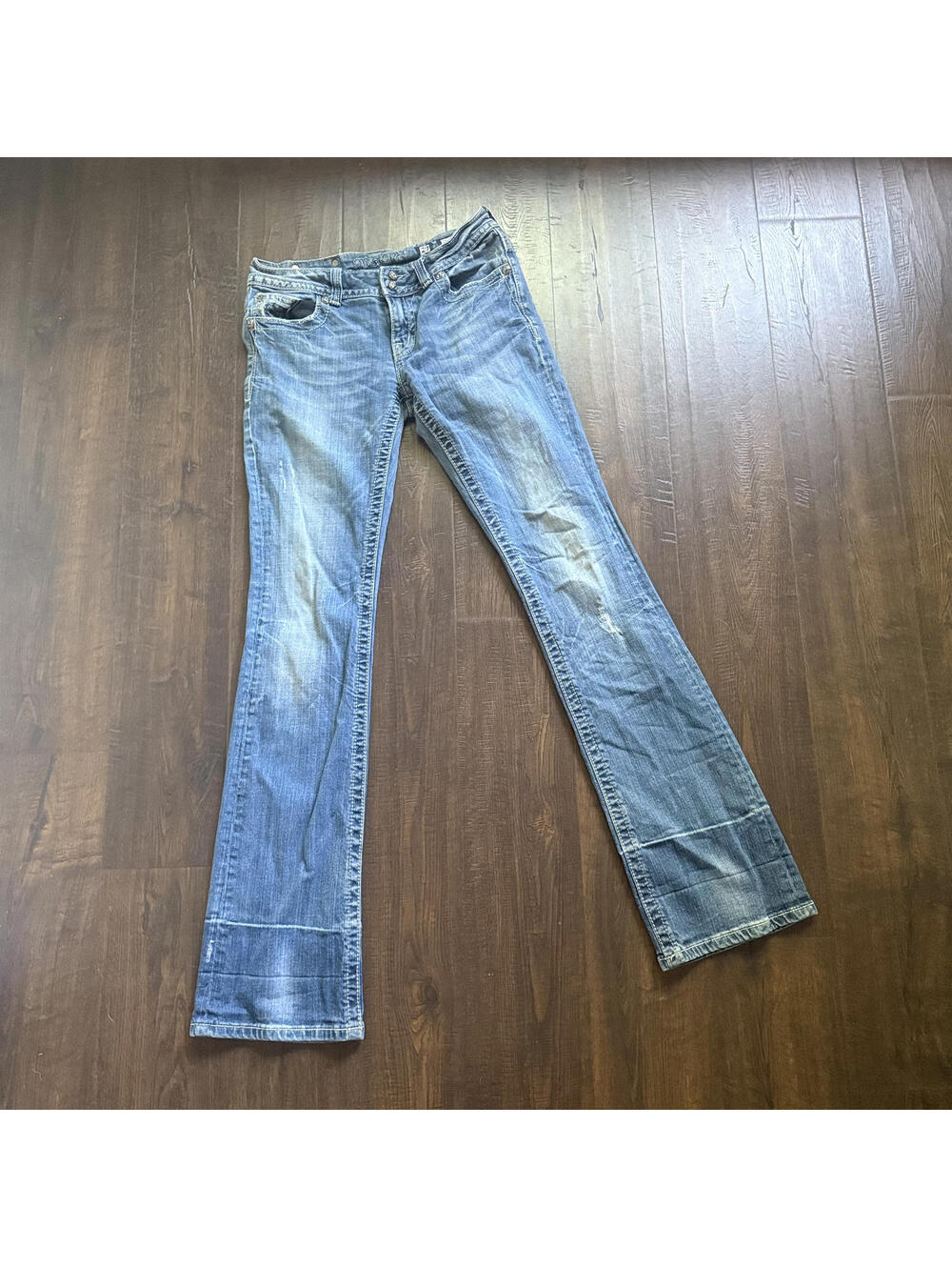 Y2k 00s Miss Me Lorise Bling Rhinestone Jeans Bootcut Rodeo Western 29